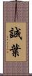 誠葉 Scroll
