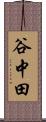 谷中田 Scroll