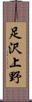 足沢上野 Scroll