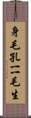 身毛孔一一毛生 Scroll