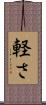 軽さ Scroll