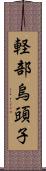 軽部烏頭子 Scroll