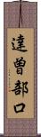 達曽部口 Scroll