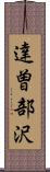 達曽部沢 Scroll