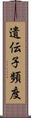 遺伝子頻度 Scroll