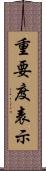 重要度表示 Scroll