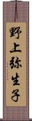 野上弥生子 Scroll