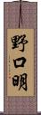 野口明 Scroll