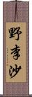 野李沙 Scroll