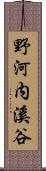 野河内溪谷 Scroll