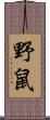 野鼠 Scroll