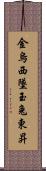 金烏西墜，玉兔東昇 Scroll