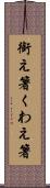 銜え箸 Scroll