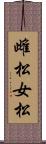 雌松 Scroll