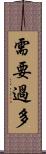 需要過多 Scroll