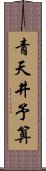 青天井予算 Scroll