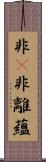 非卽非離蘊 Scroll