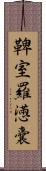 鞞室羅懣囊 Scroll