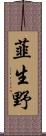 韮生野 Scroll