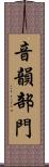 音韻部門 Scroll
