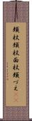 頬杖 Scroll