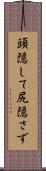 頭隠して尻隠さず Scroll