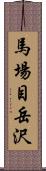 馬場目岳沢 Scroll
