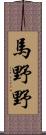馬野野 Scroll
