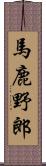馬鹿野郎 Scroll