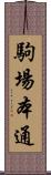 駒場本通 Scroll