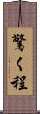 驚く程 Scroll
