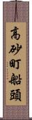 高砂町船頭 Scroll