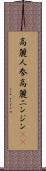 高麗人参 Scroll