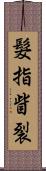 髮指眥裂 Scroll