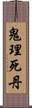 鬼理死丹 Scroll