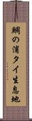 鯛の浦タイ生息地 Scroll