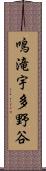 鳴滝宇多野谷 Scroll