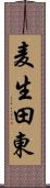 麦生田東 Scroll