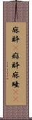 麻酔(P) Scroll