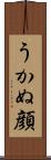 うかぬ顔 Scroll