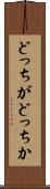 どっちがどっちか Scroll