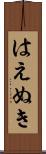 はえぬき Scroll