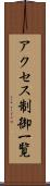 アクセス制御一覧 Scroll