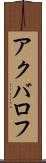 アクバロフ Scroll