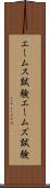 エームス試験 Scroll