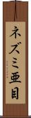 ネズミ亜目 Scroll
