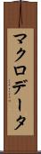 マクロデータ Scroll