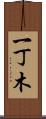 一丁木 Scroll