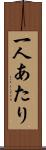 一人あたり Scroll