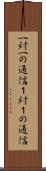 一対一の通信 Scroll